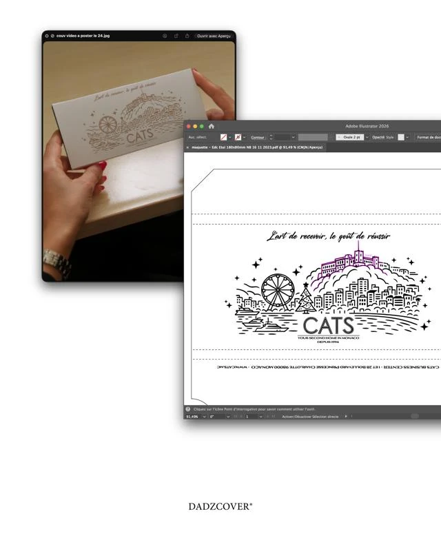 cats voeux conception Conception graphique de l’étui des chocolats CATS